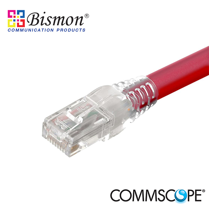 Commscope-Patch-Cord-Cat-6-UTP-Unshielded-Red-4ft-1-2M-7ft-2-1M-10ft-3M